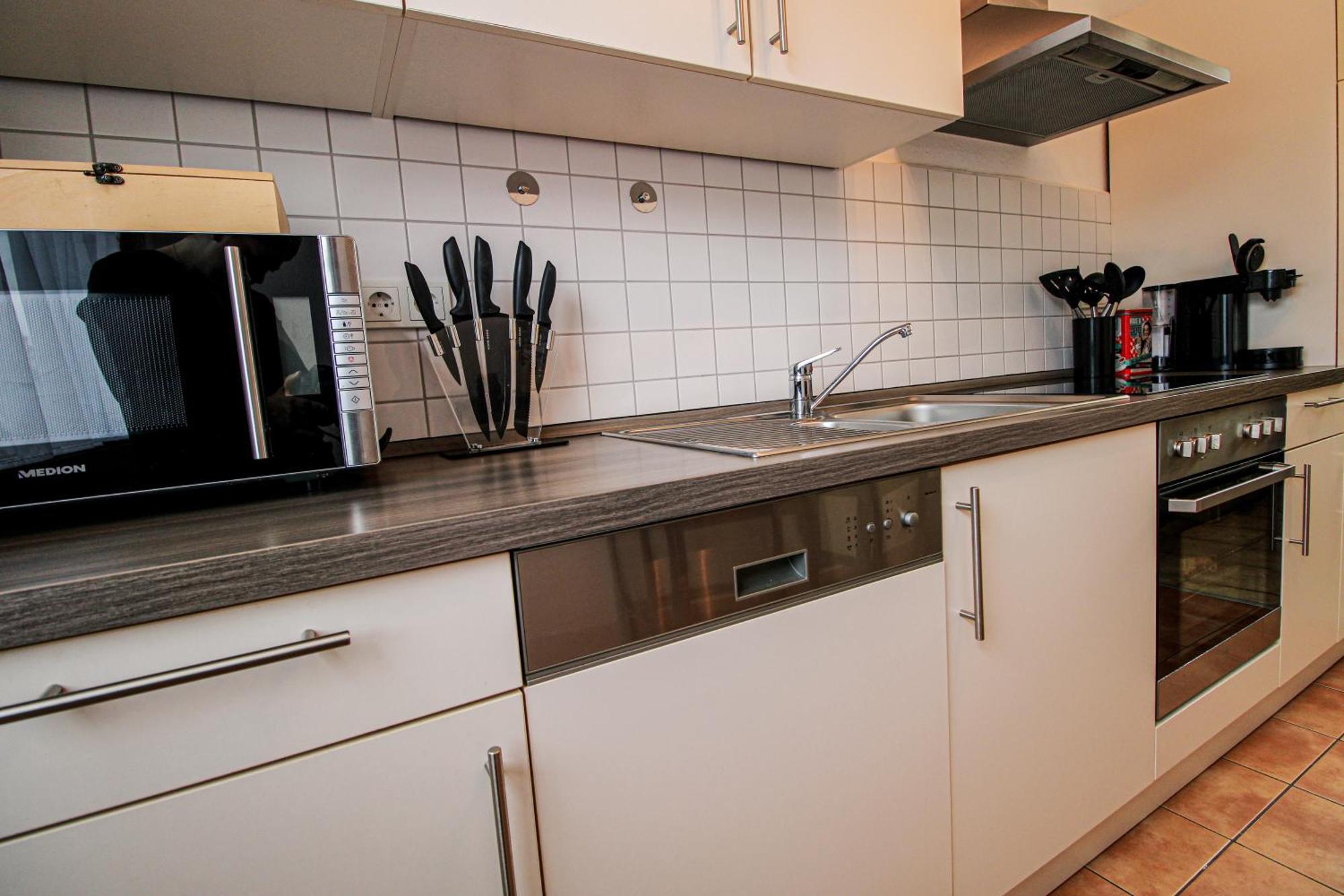 Moderne Fewo Sky Netflix Terrasse Burgblick Boxspringbett Waschtrockner 布莱 外观 照片